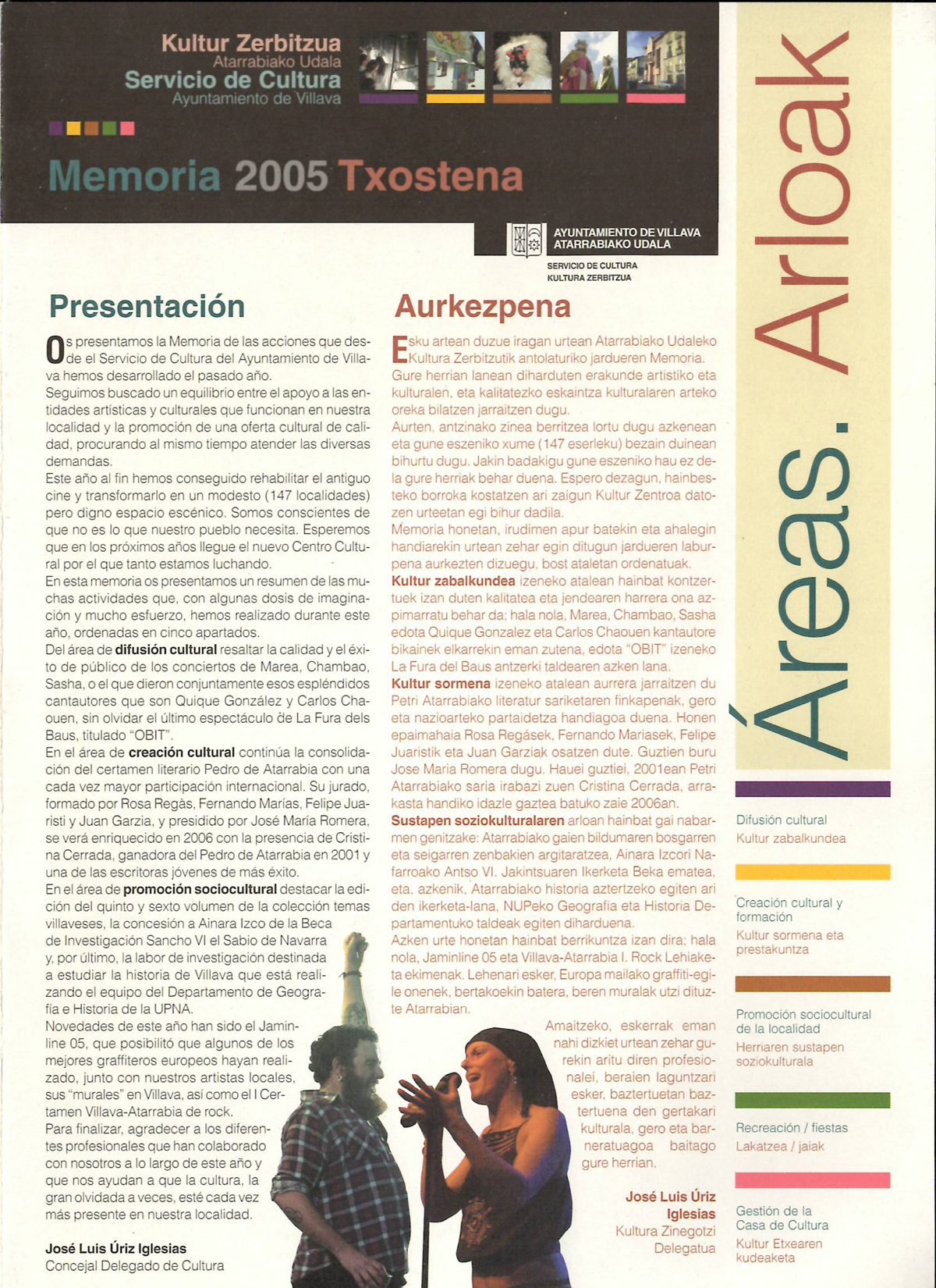 Memoria del Servicio de Cultura (2005)